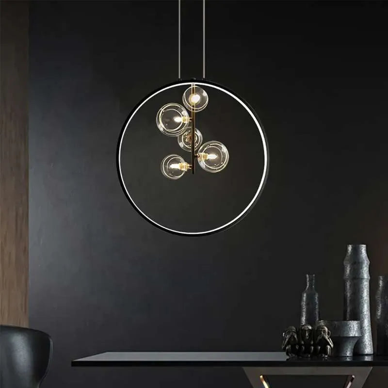 glass globe kitchen lamp
