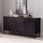 black storage cabinet
