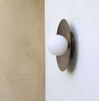 brass wall lamp