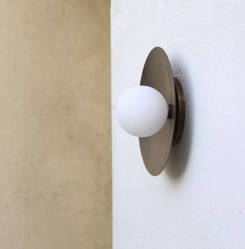 brass wall lamp