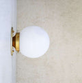 glass mini shade wall sconce