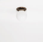 hand-blown frost sconce