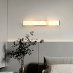 Callisto Vertical Alabaster LED Sconce | Sleek LED Accent for Modern Interiors - View 4