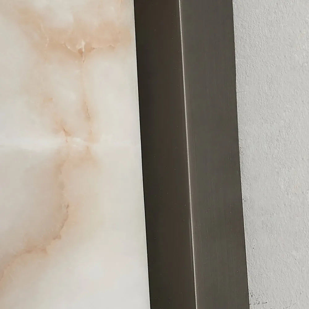 Callisto Vertical Alabaster LED Sconce | Sleek LED Accent for Modern Interiors - View 6