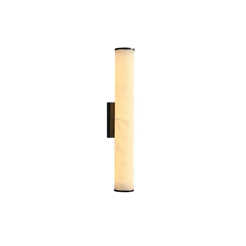 Callisto Vertical Alabaster LED Sconce | Sleek LED Accent for Modern Interiors - View 7