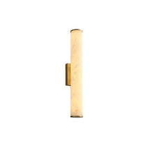 Callisto Vertical Alabaster LED Sconce | Sleek LED Accent for Modern Interiors - View 8