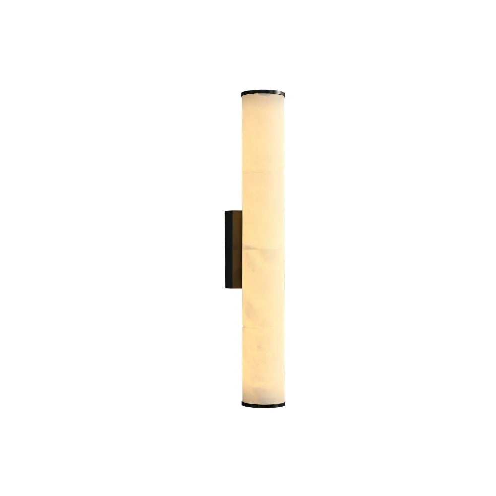 Callisto Vertical Alabaster LED Sconce | Sleek LED Accent for Modern Interiors - View 9