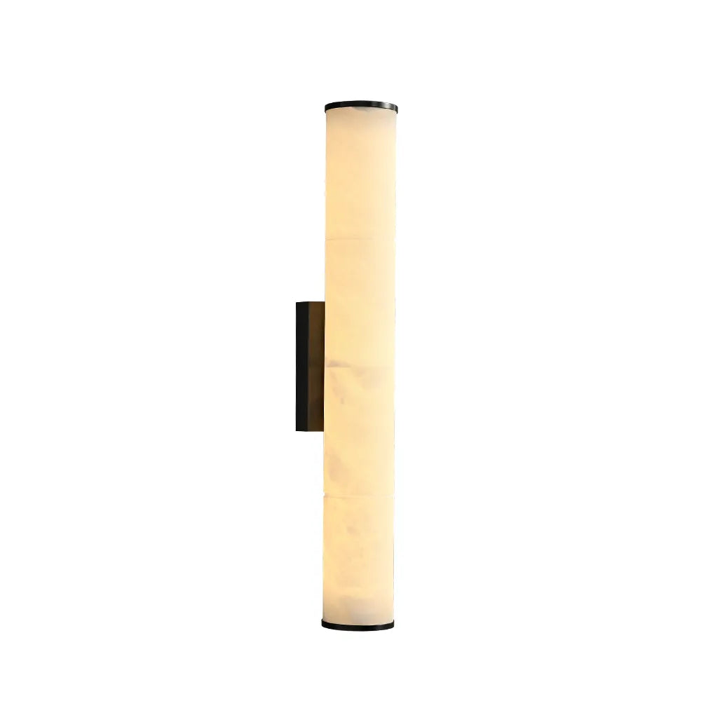 Callisto Vertical Alabaster LED Sconce | Sleek LED Accent for Modern Interiors - View 11