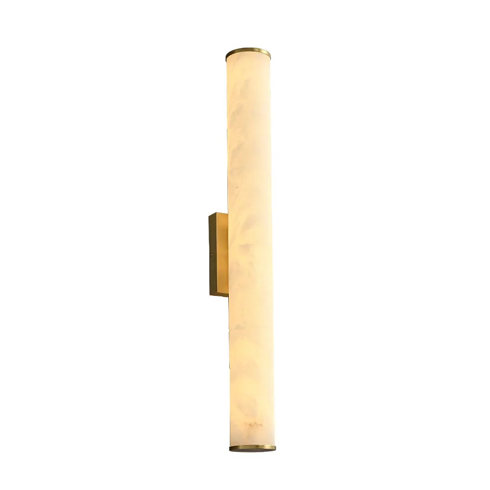 Callisto Vertical Alabaster LED Sconce | Sleek LED Accent for Modern Interiors - View 12