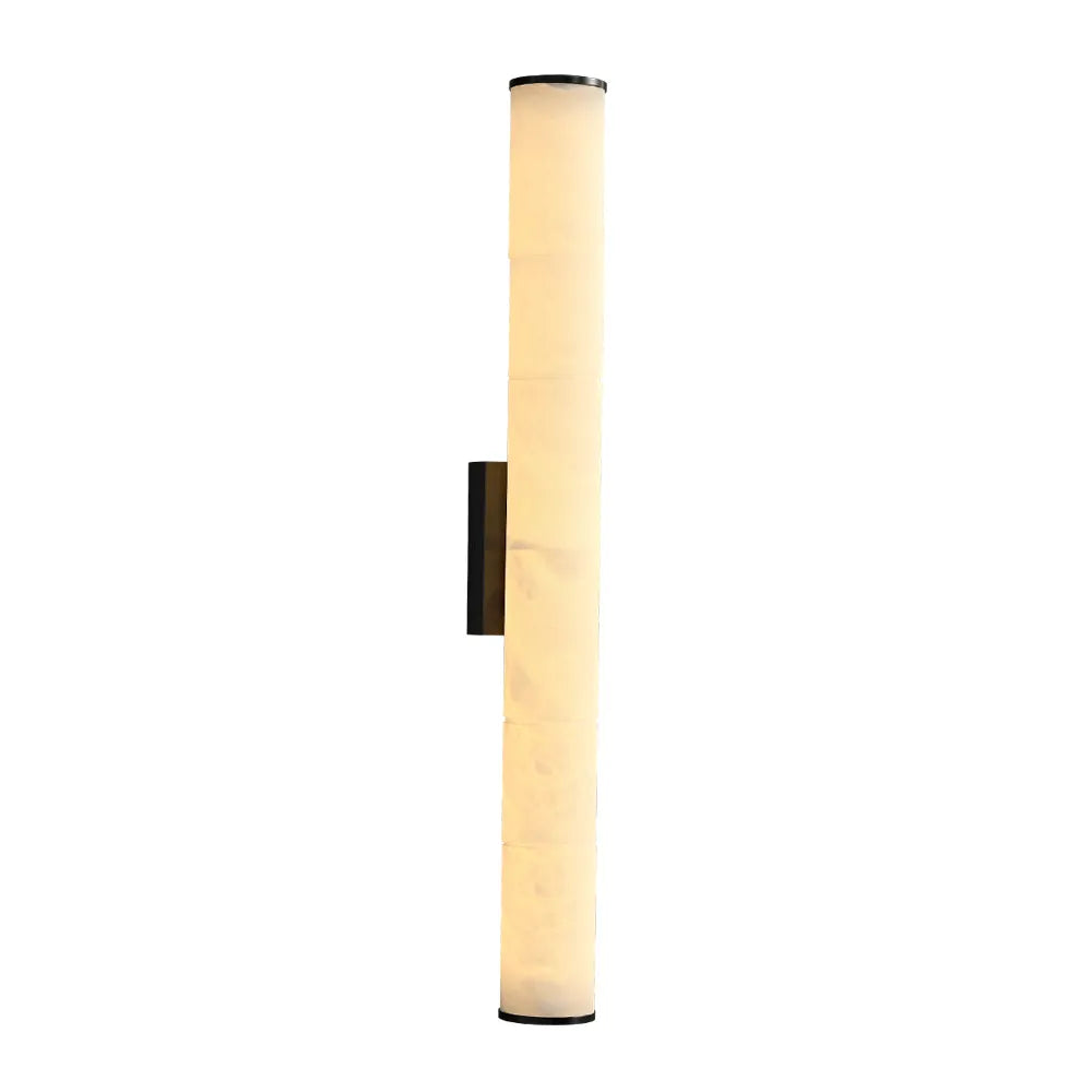 Callisto Vertical Alabaster LED Sconce | Sleek LED Accent for Modern Interiors - View 13