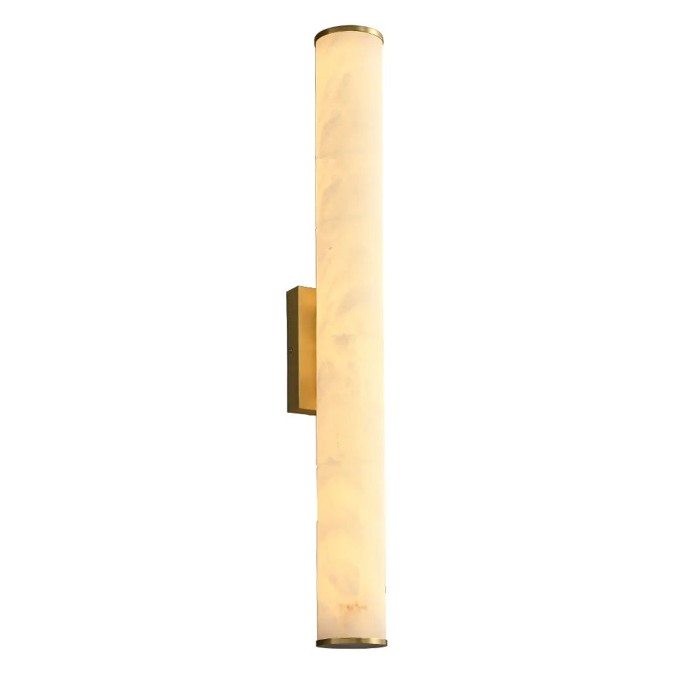 Callisto Vertical Alabaster LED Sconce | Sleek LED Accent for Modern Interiors - View 14