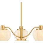 Camden Glass Four-Light Chandelier — Elegant Multi-Arm Ceiling Light with Warm Cascading Glow