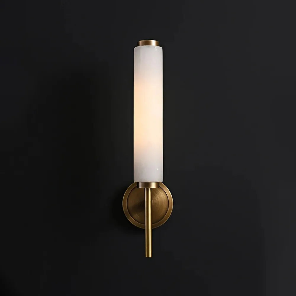 Candle Alabaster Sconce | Warm Ambient Lighting for Elegant Interiors - View 2