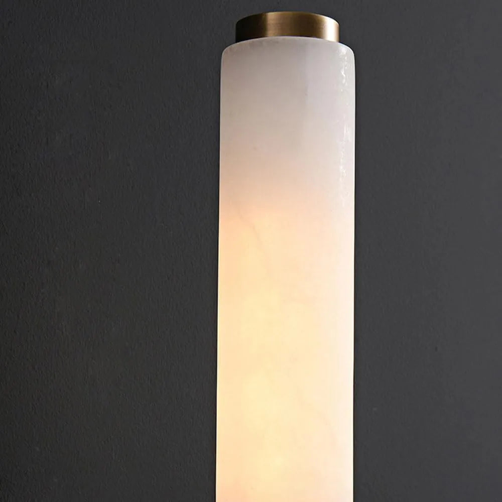 Candle Alabaster Sconce | Warm Ambient Lighting for Elegant Interiors - View 7