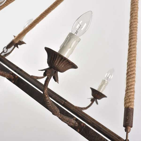 candle linear chandelier