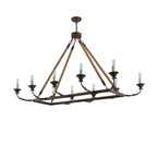 rope linear chandelier