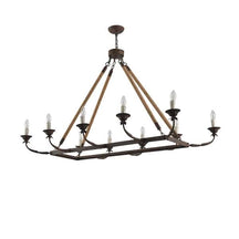 rope linear chandelier