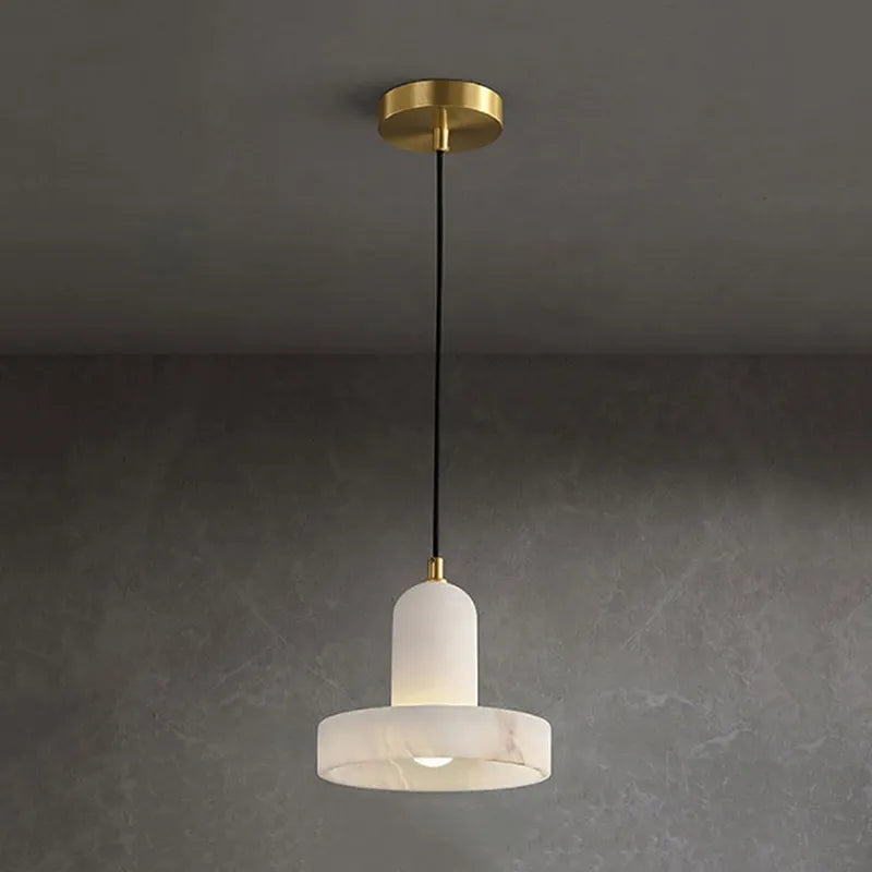 carrara alabaster pendant lamp
