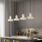Carrara Alabaster Pendant Lamp – Hat Shaped Pendant Modern Minimalist Lighting - View 3
