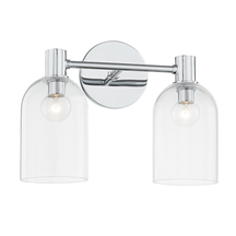 Cassio Vanity Sconce — Clear Glass Cloche – view 4