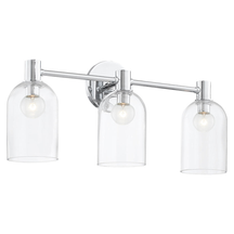 Cassio Vanity Sconce — Clear Glass Cloche – view 8