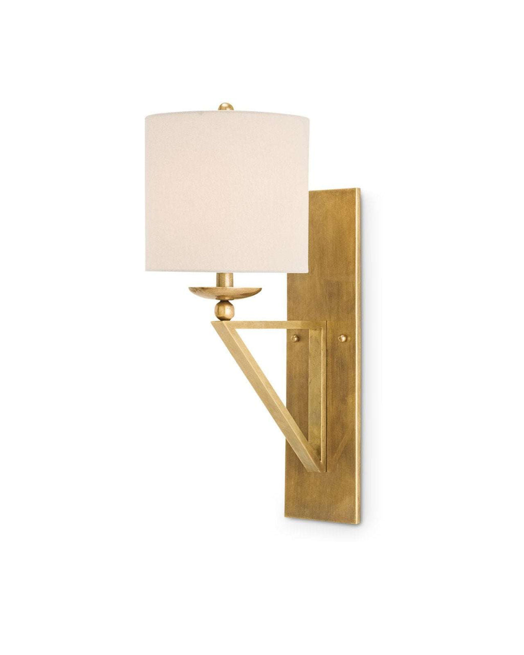 Brass Shade Wall Sconce warm directional brass cone shade wall light with golden focused downlight in contemporary bedroom interior