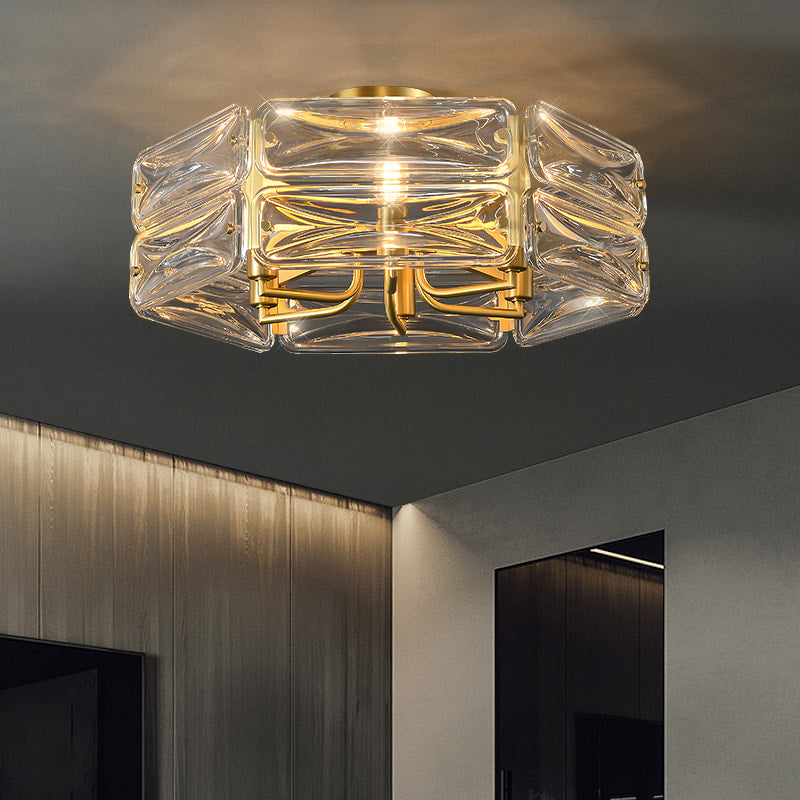 clear glass ceiling lights