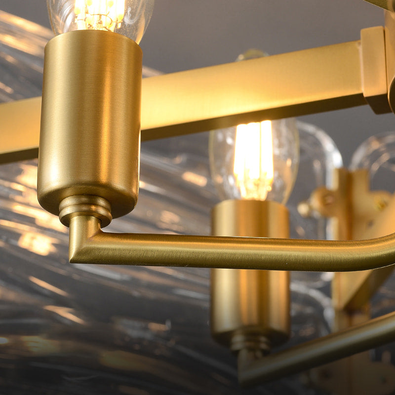 brass hexagon ceiling lights