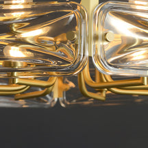brass clear glass ceiling lights