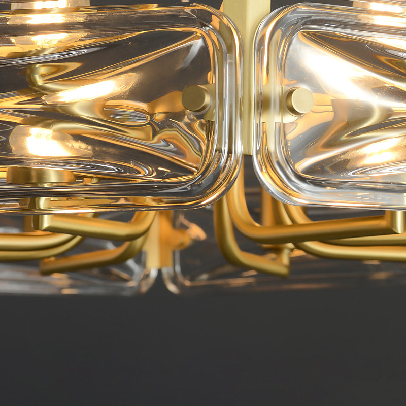 brass clear glass ceiling lights