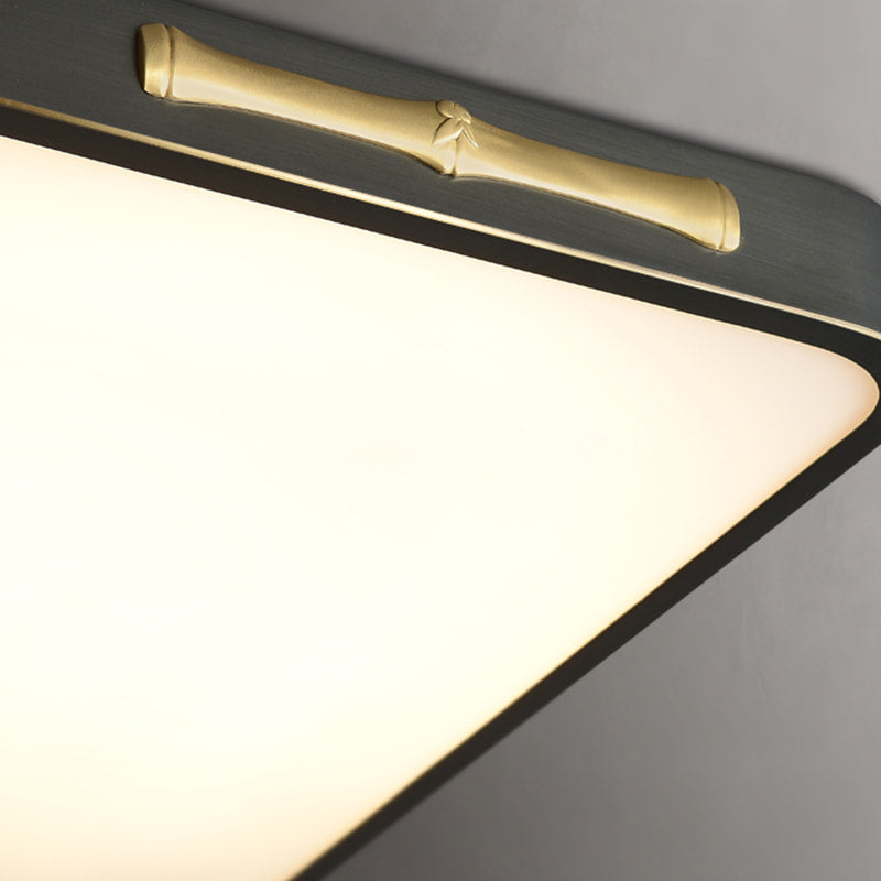 square brass led light