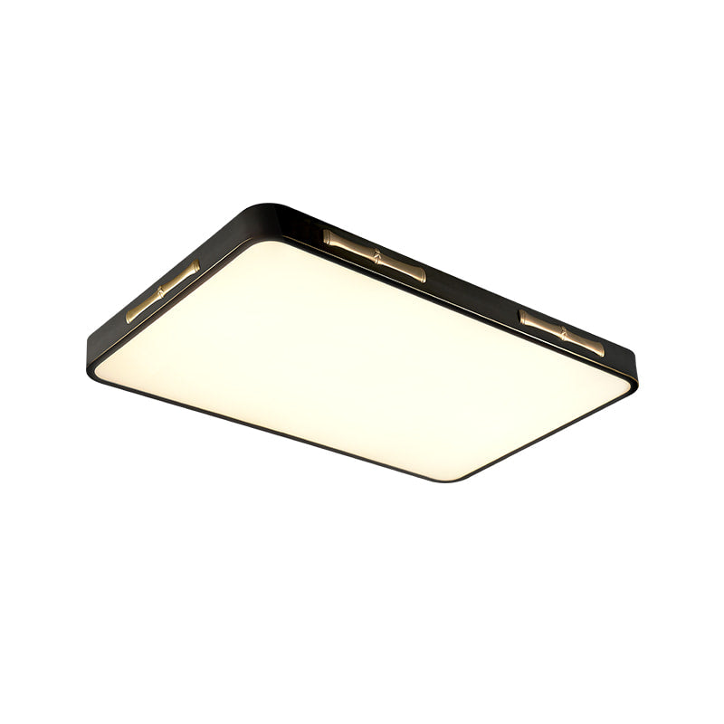 black square ceiling light