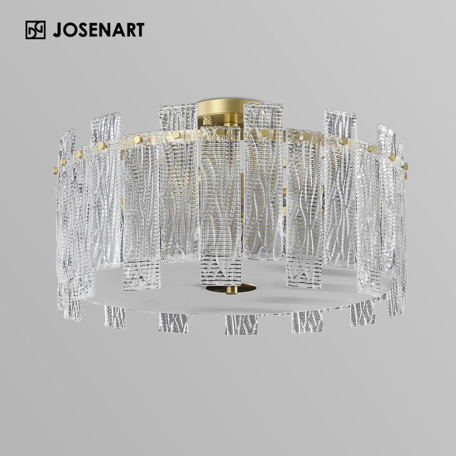 luxury round glass chandelier