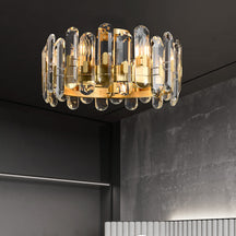 6-light with clear crystal lamp