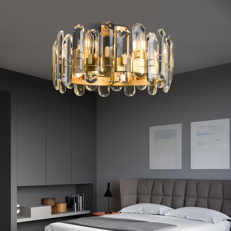 brass 6-light ceiling lights