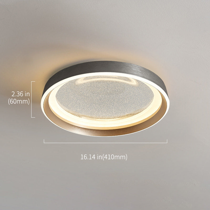 gold clear glass round lights