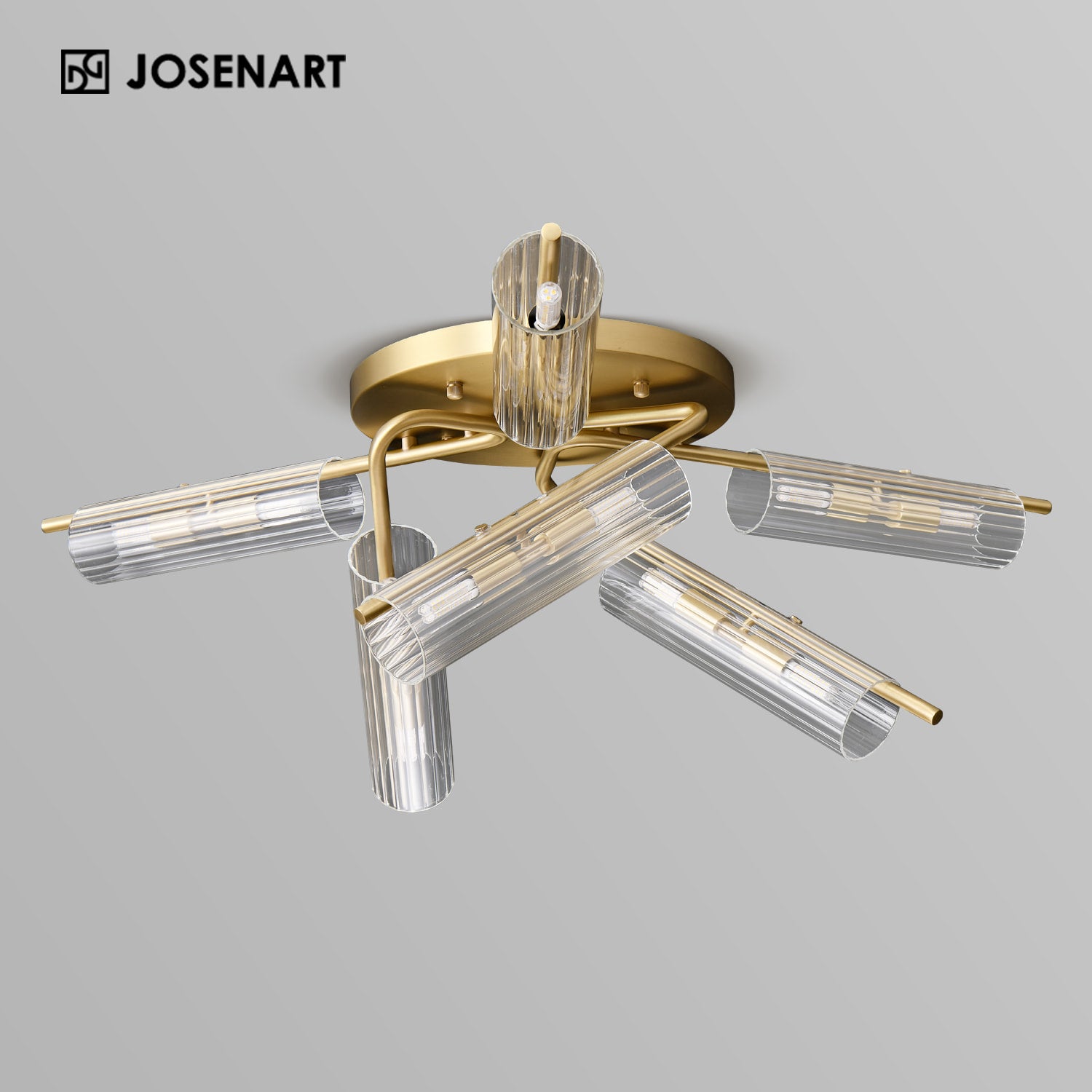luxury brass clear glass lights