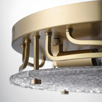 clear round glass light