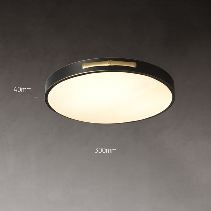 black ceiling lights