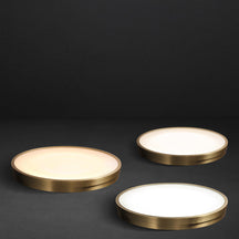 minimalist brass lighting