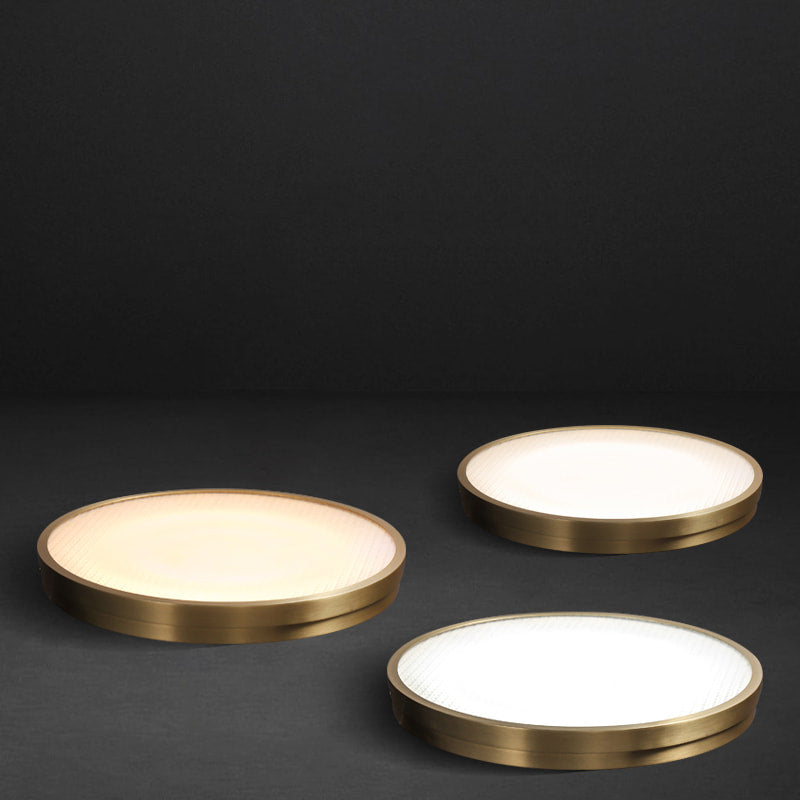 minimalist brass lighting