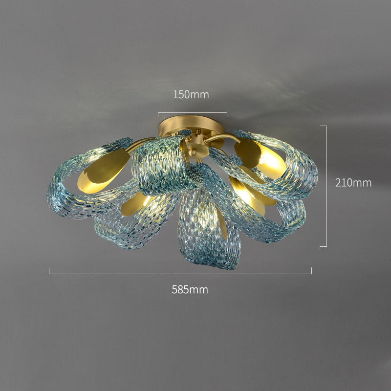copper gold chandelier
