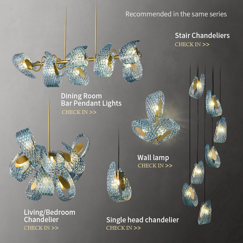 sky blue chandelier
