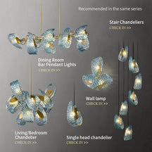 sky blue chandelier