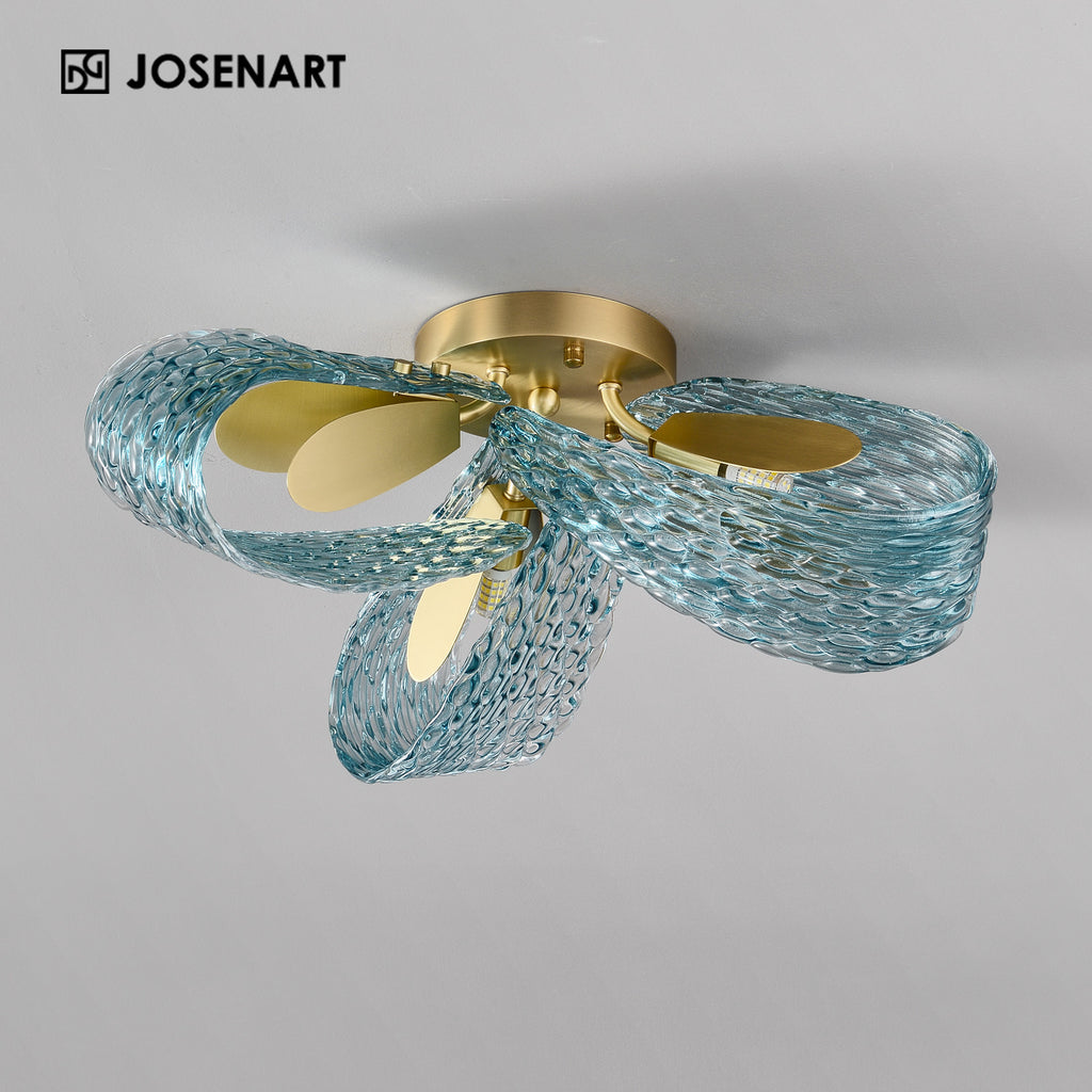 handcrafted glass chandelier