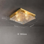 brass square fixture