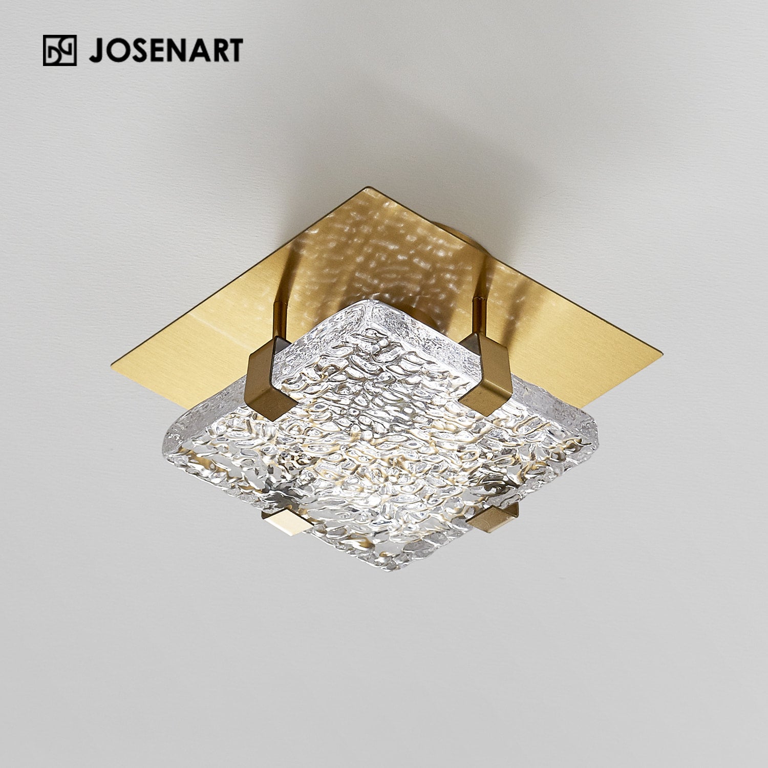 brass square ceiling lights