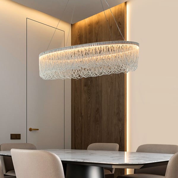 aluminum chain chandelier
