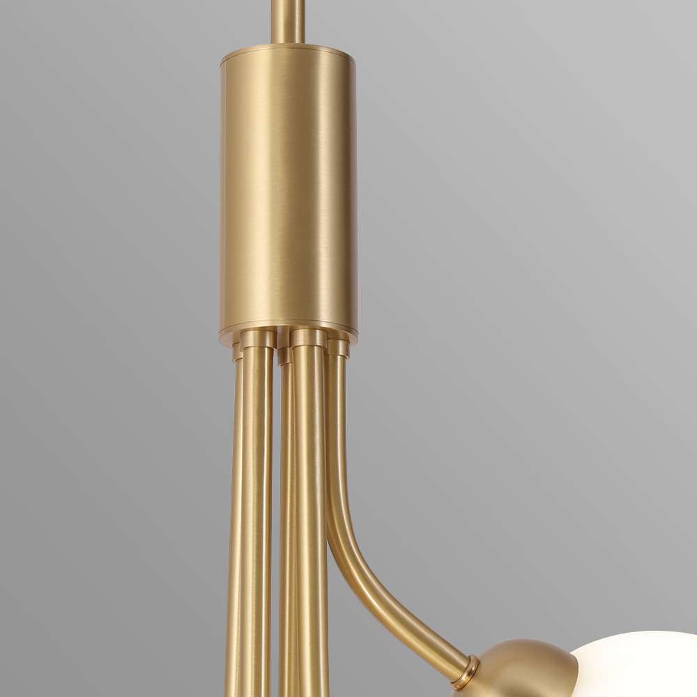 hanging lamp in brushed brass
