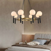 modern brass chandelier